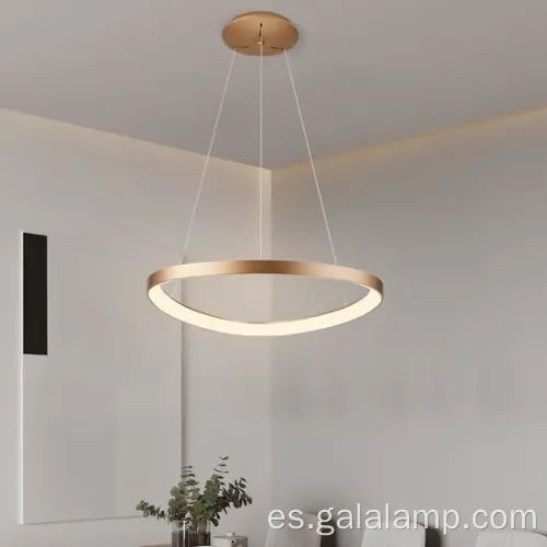 Luz colgante LED europea moderna